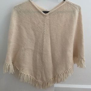 Vintage wool poncho!
